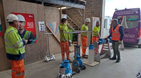 R2M roadshow event showcasing hands-on demonstrations of pipeline solutions, with customers engaging directly with products and technical experts