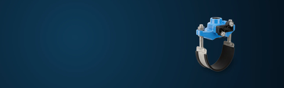 Abstract blue gradient background with tapping saddle